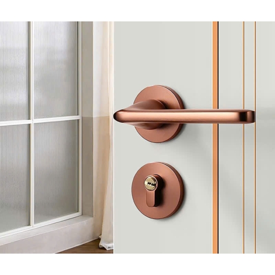 Khóa cửa màu Vàng Hồng BAGB ( ROSE GOLDEN A STYLE)