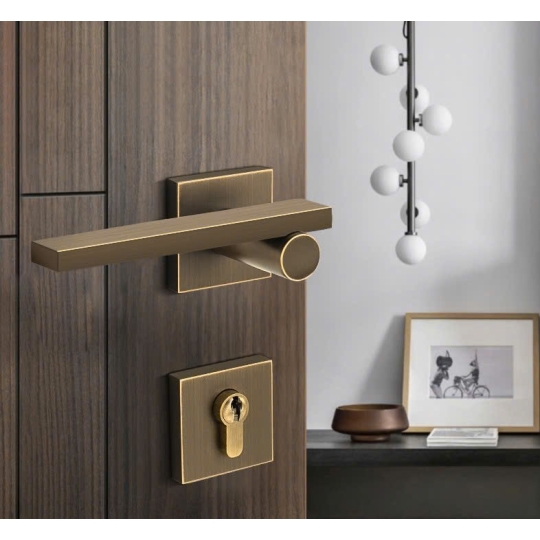  Khoá cửa Phân thể  Đồng thau  Màu Rêu BR7  - 98FBS 