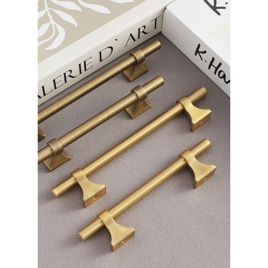 Tay nắm Đồng thau  kiểu Pháp BL 03 - Màu Vàng