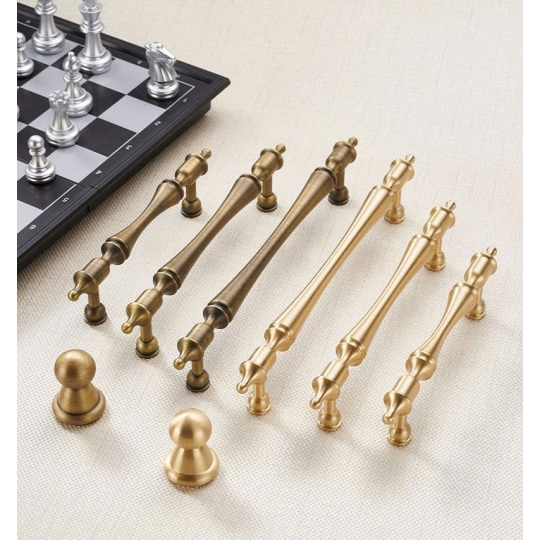 Tay nắm Đồng thau  kiểu Pháp Mã 6834 - Màu Đồng Pháp