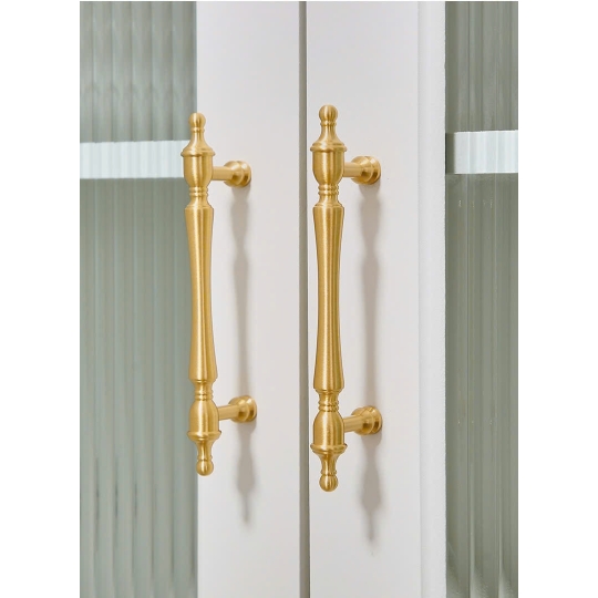 Tay nắm Đồng thau  kiểu Pháp Mã 6834 - Màu vàng