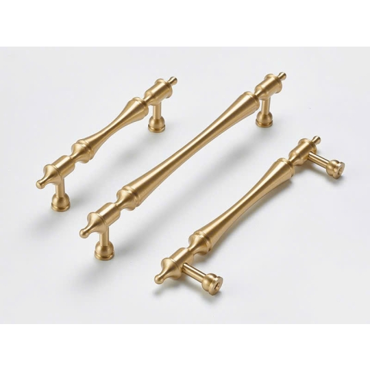 Tay nắm Đồng thau  kiểu Pháp Mã 6834 - Màu vàng