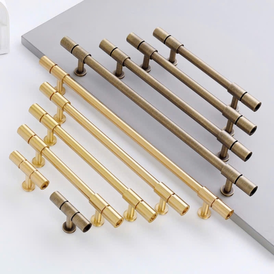 Tay nắm Đồng thau  kiểu Pháp Mã 8706675 - Màu Đồng Pháp