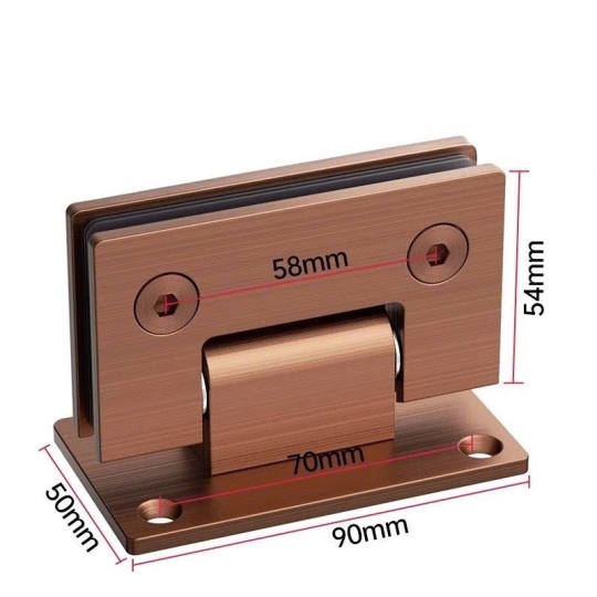 BẢN LỀ CABIN KÍNH WC 180 ĐỘ -  MÀU HỒNG 