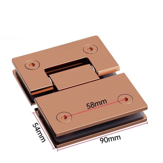 BẢN LỀ CABIN KÍNH WC 180 ĐỘ -  MÀU HỒNG 