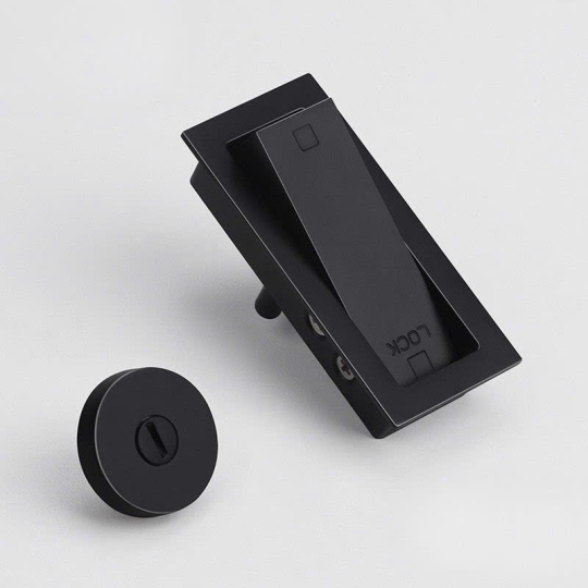 Khoá Cửa lùa Dạng Pus - Pull Ẩn DT 35 - 45