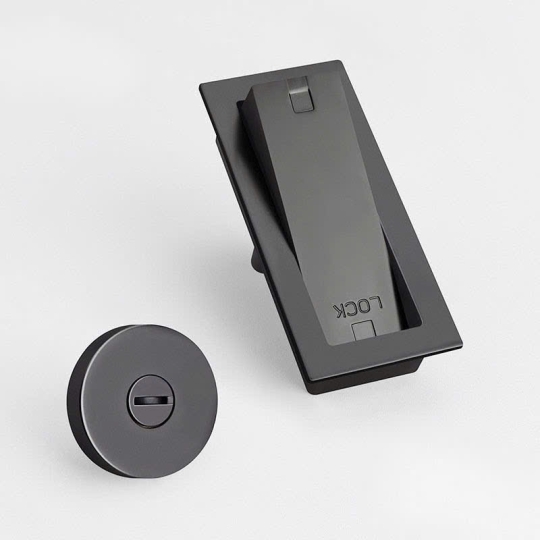 Khoá Cửa lùa Dạng Pus - Pull Ẩn DT 35 - 45