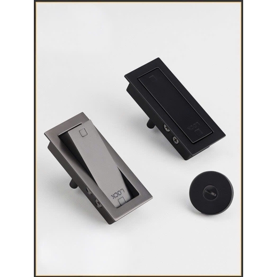 Khoá Cửa lùa Dạng Pus - Pull Ẩn DT 35 - 45