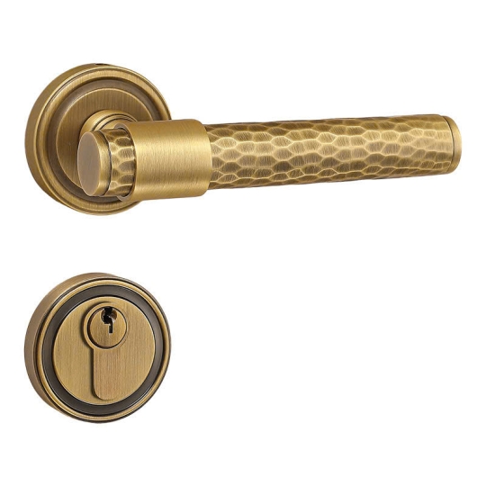 Khoá cửa Phân thể  Đồng cao cấp Màu Đồng Pháp Mã 72F101329