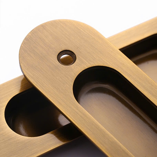Tay nắm Âm Móc cửa lùa Hợp Kim - Dạng Móc Oval