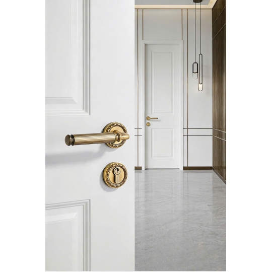 Khoá cửa Phân thể  Đồng cao cấp Màu Đồng Pháp Mã BL 07