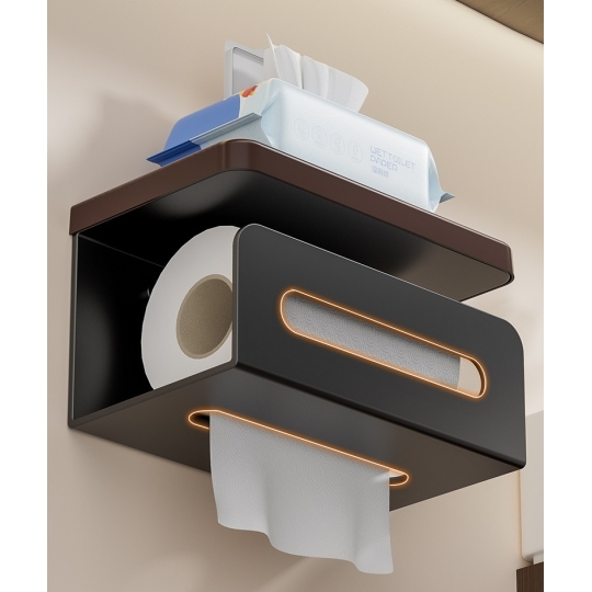 Kệ gỗ đa năng WC gỗ óc chó  - MẪU 02