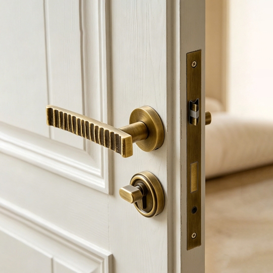 Khoá cửa Phân thể  Đồng cao cấp Màu Đồng Pháp Mã 2112