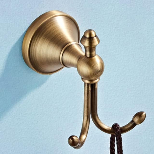 MÓC TREO ĐỒ ĐỒNG THAU  PHÒNG TẮM MÃ GOU 6776