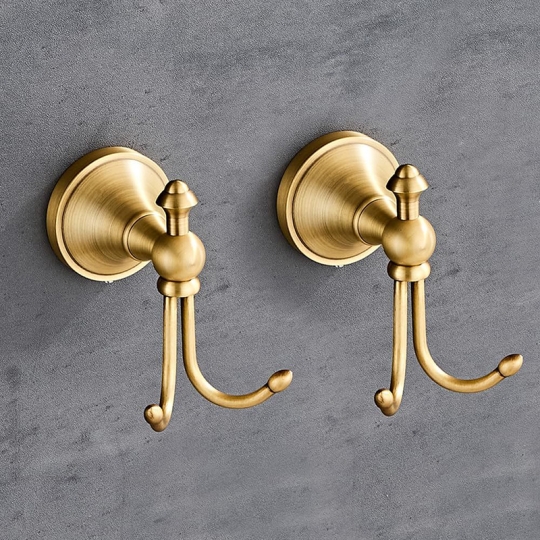 MÓC TREO ĐỒ ĐỒNG THAU  PHÒNG TẮM MÃ GOU 6776